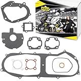 Area1 Ersatz Motor Dichtung Set Dichtungssatz für Minarelli liegend AC/LC, kompatibel mit Yamaha Aerox Jog Neos Slider BWs Beta Italjet Malaguti F12 F15 Benelli 461 K2 MBK Nitro Mach G Ovetto (50/2T)