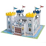 roba Ritterburg '3in1', Holz Burg Set, 2 Burgen steckbar zu einem großen Fort