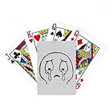 Burst Into Tears Black Happy Pattern Poker Playing Magic Card Fun Brettspiel
