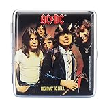 ZIGARETTENETUI "AC/DC" für 20 Zigaretten aus Metall Leder Glanz Zigarettenbox Zigarettendose Box Dose Hardcase Etui Case 4-Varianten 81 (Motiv-4)
