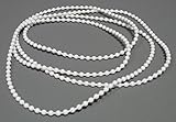 Endloskette - Rollokette (weiß) 4,5 * 6 mm - verschweißt - 50-300 cm - Hier 200 cm (Umlauf: 400 cm) - mit Kettenspanner - Ersatzkette für Rollo - ps FASTFIX