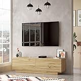 Yurupa TV Lowboard,Fernsehtisch,Unterschrank,Fernsehschrank,TV Schrank,TV Tisch,TV Möbel,TV Board,Büro,Arbeitzimmer,Wohnzimmer Holzoptik,FN1-KE