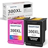 SMARTOMI 300XL Tintenpatronen remanufactured für HP 300XL für Druckern der HP Deskjet D1660 D2560 D2660 D5560 F2480 F4224 F4280 F4580 Envy 110 114 120 Photosmart C4680 C4781 (1 Schwarz,1 Farbe)