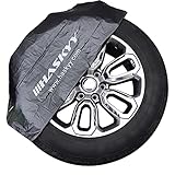 Haskyy Reifentaschen-Set Reifenschutzhülle 4-teilig für sauberen Transport - Premium Reifentüten Set zur Reifen Aufbewahrung und Lagerung - SCHWARZ
