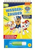 PAW Patrol Wasserzauber - einfach mit Wasser malen: Malbuch mit nachfüllbarem Wassertankstift für Kinder ab 3 Jahren