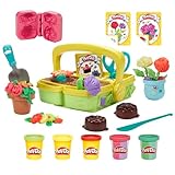 Play-Doh Bunter Blumenspaß Spielset – kreatives Bastelset für Mädchen und Jungen ab 3 Jahren für fantasievolles Spielen mit bunten Blumen, mit Formen und bunter Modelliermaße