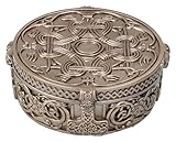 Figuren Shop GmbH Wikinger Schatulle mit nordischen Symbolen - 11,5cm, Box Aufbewahrung Thor Odin