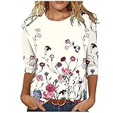 Bluse Damen Langarm Damen Tshirt elegant Sommer Shirts für Damen t Shirts XXL Damen Kurzarm t Shirt Damen Oberteile Damen Mode 2021 Sommer Bluse Damen Sommer Shirt mit Buntem Print