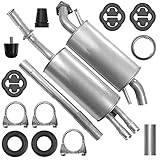 FERROZ Mitteltopf und Auspuff-Endtopf für Audi A6 C4 06.1994-10.1997 2.6 2.8 Limousine, Kombi (Avant)