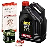 Öl & Ölfilter für Honda CB 1100 EX, 2014-2016 (SC65), Ölwechsel Set 10W-40 Motoröl + HiFlo Filter + Dichtring(e)