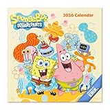 Grupo Erik Kalender 2026 Wandkalender Spongebob Schwammkopf Kalender Familienplaner - Jahresplaner Monatskalender 2026 30 x 30 cm Planer Jahreskalender 25 für 12 Monate - Offizieller Fanartikel