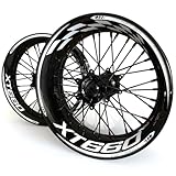 YZXOOP Motorrad-Radnabenaufkleber Reflektierender Felgenaufkleber Für Motorradräder Für Yamaha XT660 XT 660, Radnabenaufkleber, Felgenaufkleber Felgenrandaufkleber(Farbe 3)