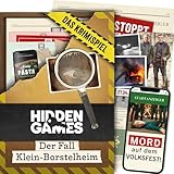 Hidden Games Tatort - Der Fall Klein-Borstelheim - Deutsch - Realistisches Tatortspiel, spannendes Detektivspiel, Escape Room Spiel