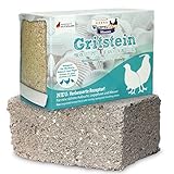federgold® Gritstein 1kg – Mineralstein für Hühner, Wachteln & Geflügel - Natürliche Calcium- & Mineralstoffquelle für Starke Eierschalen, gesunde Verdauung & artgerechte Fütterung