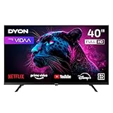 DYON Movie Smart 40 VX-2-40 Zoll (100 cm) Full-HD Smart TV mit HD Triple Tuner (DVB-C/-S2/-T2), App Store, Prime Video, Netflix, YouTube, DAZN, Disney+, waipu.tv, Hotelmodus