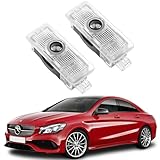 AutoQi Türlicht Willkommenslicht für Mercedes CLA C117 X117 CLS C218 X218 Coupe C205 C207 Cabrio A205 A207 LED Laser Stern Logo Projektor Einstiegsbeleuchtung Lampe, 2 STK