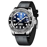 Herren Automatik BERSIGAR Automatikuhr Elegant Lässig Mechanisch Armbanduhren Mit Saphirglas Datumskalender Edelstahlarmband/Silikonarmband