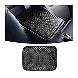 CGEAMDY Universal Center Console Lederpolster, Wasserdichte Auto Armlehne Sitz Box Cover Schutz, Interior Auto Mittelkonsolenabdeckung für Meisten Fahrzeuge(Schwarz)