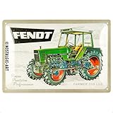 Nostalgic-Art Retro Blechschild, 20 x 30 cm, Fendt – Farmer 310 LSA – Geschenk-Idee für Traktor-Fans, Original Lizenzprodukt (OLP), aus Metall, Vintage Design, Blechschilder Sprüche