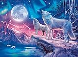 Ravensburger Puzzle 12000476 - Wolf im Nordlicht - 500 Teile Puzzle für Erwachsene und Kinder ab 12 Jahren, Tier-Puzzle Wolf