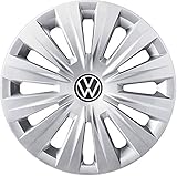 Volkswagen 5H0071455YTI Radkappen (4 Stück) Radzierblende Radvollblende 15 Zoll Stahlfelgen, Silber