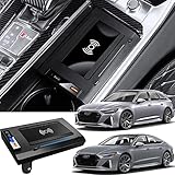 Kabelloses Ladegerät Auto für Audi A6 S6 RS6 A7 S7 RS7 2022 2021 2020 2019, 15W Schnellladendes Handy-Ladegerät Center Console-Zubehörfeld mit QC 3.0-USB-Anschluss für iPhone 12/13 Galaxy