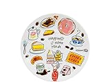 Blond Amsterdam Frühstücksteller 18 cm Homemade x Senseo – Teller mit Frühstücksmotiven & Spruch