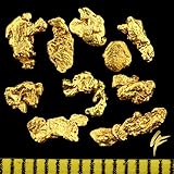1 Gramm Echte Goldnuggets aus Alaska 2-5 mm groß mit Zertifikat Anlage in edler Münzdose