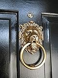 Authentischer Vintage-Tür- und Torklopfer aus Messing, Löwe, Tür-Zubehör, Heimdekoration