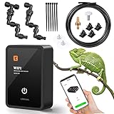 Intelligentes Reptilien Benebelungssystem, Automatisches Zerstäuber für Chameleons, Regenwald Sprüher Terrarien Nebelsystem Indoor Pflanzenbewässerungssystem für Amphibien/Herps/Kräuter