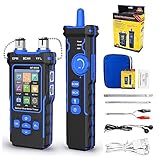 NOYAFA NF-8508 Netzwerkkabeltester mit Optischem Leistungsmesser, Ethernet Kabeltester, RJ45/RJ11 Port Tester, VFL PoE QC Test Kabelprüfer NCV Längentest, Wire Mapping für CAT5/CAT6 Kabel