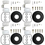 BenTsD Kompatibel mit 4er-Pack Vergaser-Reparatursatz Membranschwimmer verwendet bei Suzuki Bandit 600 GSF600S 1996-2003, Vergaser-Umbausatz