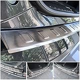 tuning-art BL1018 Ladekantenschutz mit Abkantung für Hyundai Tucson 3, Farbe:Silber