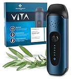 WOLKENKRAFT ViTA Premium-Vaporizer | Verdampfer für Kräuter mit 5 Temperaturstufen | Sehr kompakt | Vollisolierter Luftkanal | Edelstahl-Kammer *Nachtblau*