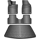 ELMASLINE 3D Gummimatten & Kofferraumwanne Set für Ford Focus Kombi (Turnier) 2018-2025 | Zubehör Fußmatten & Kofferraummatte