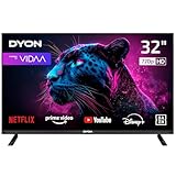 DYON Movie Smart 32 VX - 32 Zoll 80 cm Smart TV mit HD Triple Tuner (DVB-C/-S2/-T2), App Store, Prime Video, Netflix, YouTube, DAZN, Disney+, waipu.tv, Hotelmodus
