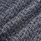 Chevron Wollstoff Blau-Weiß 150cm Öko-Tex - 100% Polyester - Stoffdichte : Sehr schwer 420 g/m2-150 cm Breite - Meterware