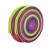 LUMITERRA 2 pcs Gummitwist Kinder Spiel, 6 Meter Hüpfgummi, Regenbogenfarben Hüpfgummi, Kinderspiel Gartenspiele Pausenspiel, Indoor und Outdoor Spielzeug für Kinder ab 7, 8, 9, 10 Jahre, Geschenke