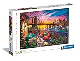 Clementoni - 33552 Collection - Manhattan Balcony Sunset, Puzzle 3000 Teile Für Erwachsene Und Kinder 10 Jahren, Geschicklichkeitsspiel Für Die Ganze Familie
