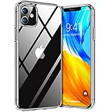 TORRAS Diamond Series für iPhone 11 Hülle (Absolut Vergilbungsfrei) Starke Stoßfestigkeit Schutzhülle Hard PC Back & Soft Silikon Bumper Case Extrem Durchsichtig Handyhülle für iPhone 11 - Transparent
