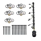 Flynsu Leitungssatz Pumpe Düse + Schrauben + Dichtungssatz Ersatz für T5 V 2.5 TDI 070971033 070 971 033