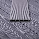 Mega Holz WPC Terrassendielen Komplett-Set Basaltgrau, 2,2m² Dielen