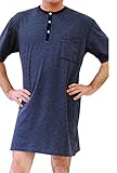 Ammann Herren-Nachthemd Single-Jersey jeans meliert Größe 50