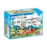 PLAYMOBIL Family Fun 70088 Familien-Wohnmobil mit abnehmbarem Dach, herausnehmbare Seitenwand, Kochnische, Sitzecke, Minibad/WC und Schlafplätze für die ganze Familie, ab 4 Jahren