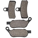 Cyleto Bremsbeläge Vorne und Hinten für HARLEY DAVIDSON FXD Super Glide 2008-2010 FXDC FXDB Street Bob 2008-2017 FXDWG Dyna Wide Glide FLSTFB Fat Boy Special 2010-2013