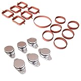 Twowinds Dichtungen der Ansaugbrücken 13 Stück + 6 Drallklappen 32mm 330d 335d 525d 530xd 635d 730d