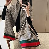 UKKO Schal Schal Für Männer Und Frauen Übergroße Klassische Kontrollschalke Und Schals Designer Schal Schal Luxus Schals-S