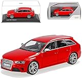 Minichamps A-U-D-I A4 RS4 B8 Avant Misano Rot Ab 2012 1/43 Modell Auto