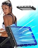 Jitesy Home Bräunungsraum, 45W tragbare Bräunungslampe, Gesichtsbräunung mit klappbarem Ständer und Haken mit 216 LEDs, gut für Reisen nach Hause.