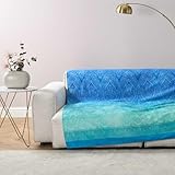 Bassetti Kerala Foulard aus 100% Baumwolle in der Farbe BLAU B1, Maße: 270x270 cm - 9332302